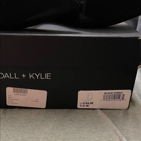 Kendall + Kylie Calie Black denim Fabric